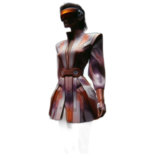 dress, jacket, 3d render, photorealistic transparent PNG cut-out