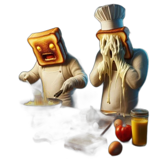 food, robot, concept art, pixel art transparent PNG cut-out