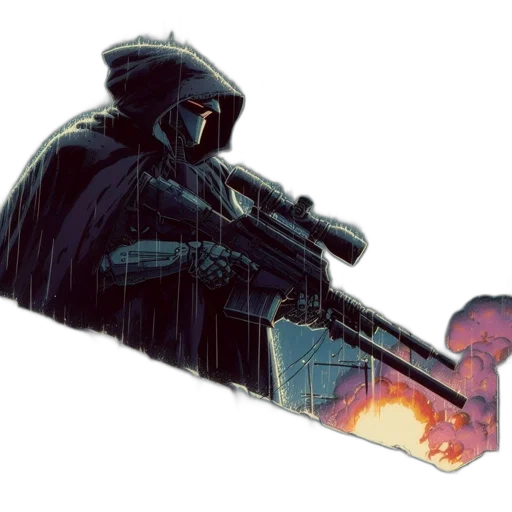 weapon, jacket, sword, concept art transparent PNG cut-out