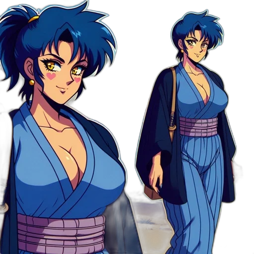 concept art, anime, pixel art, vaporwave transparent PNG cut-out