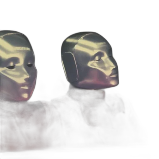 mask, face, robot, crown transparent PNG cut-out