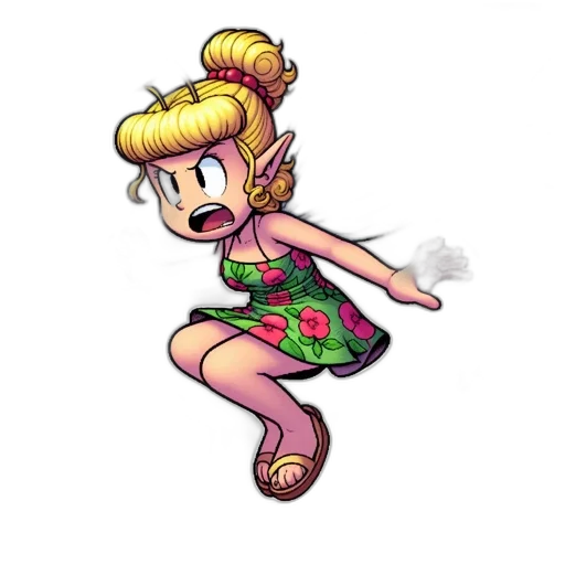 dress, staff, pixel art, cartoon transparent PNG cut-out