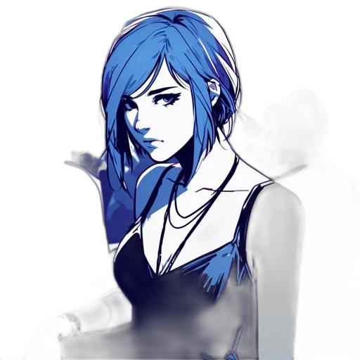 dress, face, concept art, anime transparent PNG cut-out