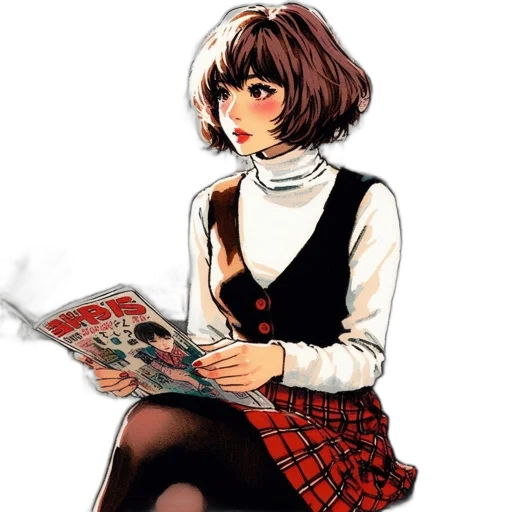 dress, jacket, face, staff transparent PNG cut-out