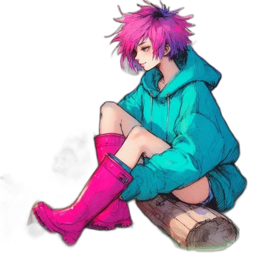 jacket, creature, shoes, hat transparent PNG cut-out