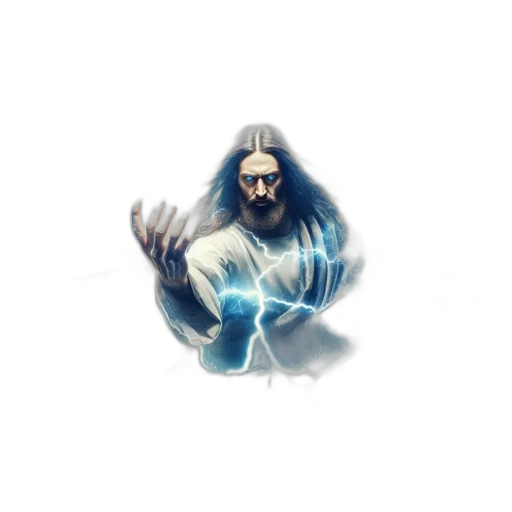 staff, creature, hair, weapon transparent PNG cut-out