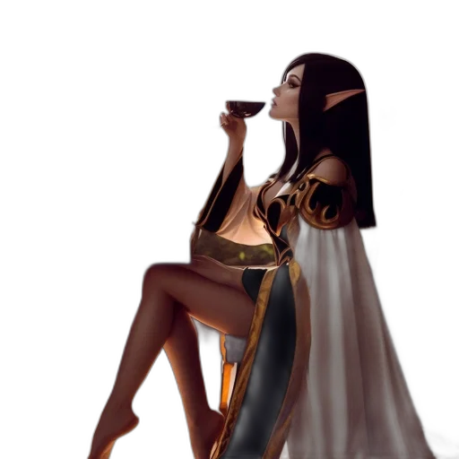 dress, jewelry, concept art, fantasy art transparent PNG cut-out