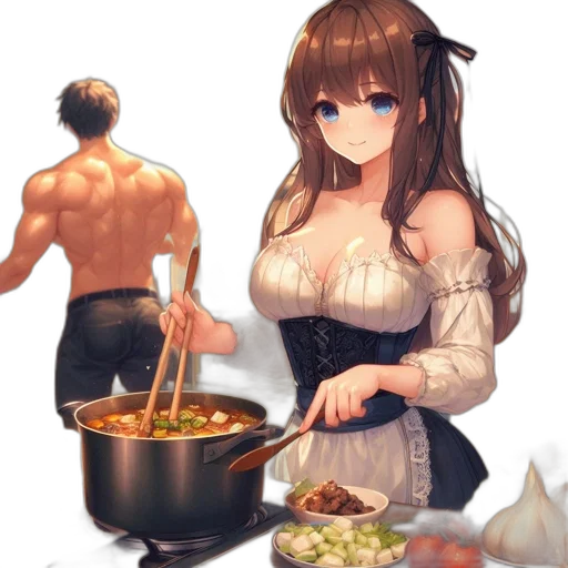 food, dress, weapon, staff transparent PNG cut-out