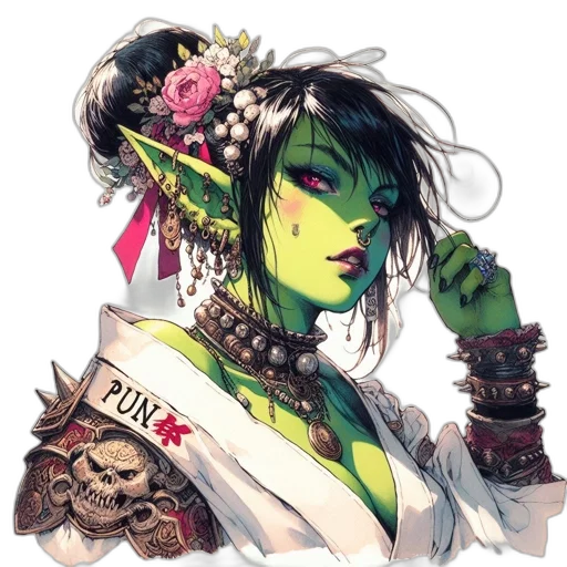 staff, concept art, fantasy art, cyberpunk transparent PNG cut-out