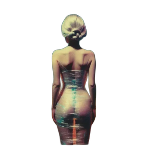 dress, jewelry, hair, robot transparent PNG cut-out