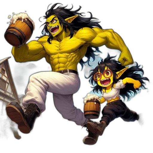 concept art, fantasy art, comic book art, pixel art transparent PNG cut-out