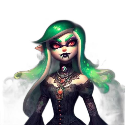 mask, dress, staff, fantasy art transparent PNG cut-out