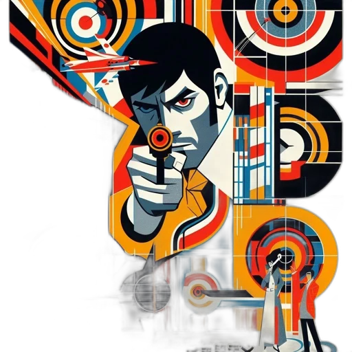 comic book art, concept art, cartoon, cyberpunk transparent PNG cut-out