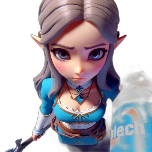 bottle, face, staff, weapon transparent PNG cut-out