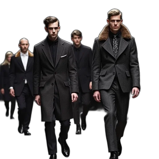 jacket, concept art, dark, monochrome transparent PNG cut-out