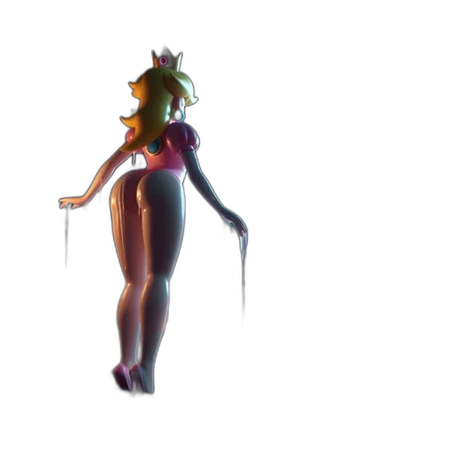 dress, staff, creature, crown transparent PNG cut-out
