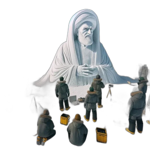 concept art, 3d render, snow, fog transparent PNG cut-out