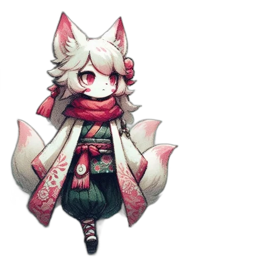 staff, creature, dress, mask transparent PNG cut-out