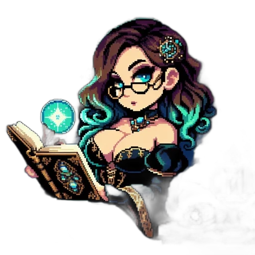 staff, fantasy art, pixel art, concept art transparent PNG cut-out
