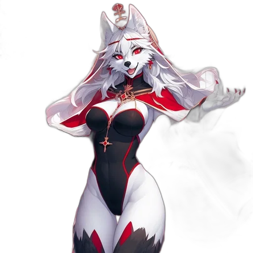 dress, staff, mask, creature transparent PNG cut-out