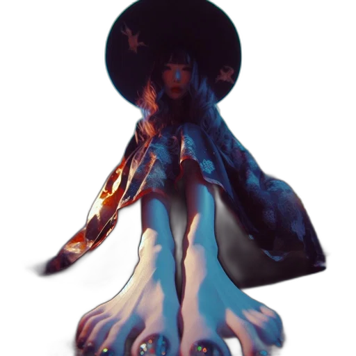 dress, hat, mask, creature transparent PNG cut-out
