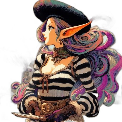 staff, hat, jewelry, dress transparent PNG cut-out
