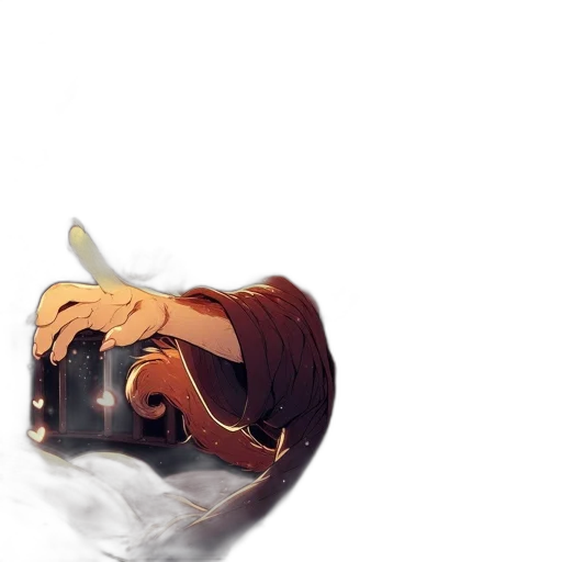 mask, hair, crown, weapon transparent PNG cut-out