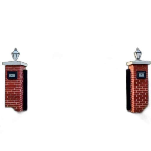 building, 3d render, photorealistic, pixel art transparent PNG cut-out