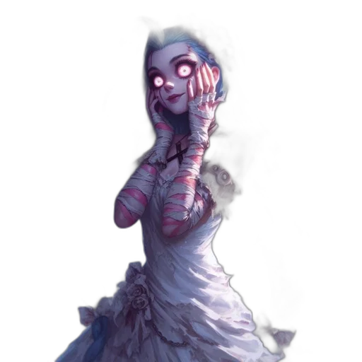 dress, mask, creature, face transparent PNG cut-out
