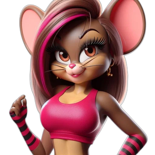 animal, cartoon, 3d render, concept art transparent PNG cut-out