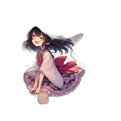 dress, flower, creature, weapon transparent PNG cut-out