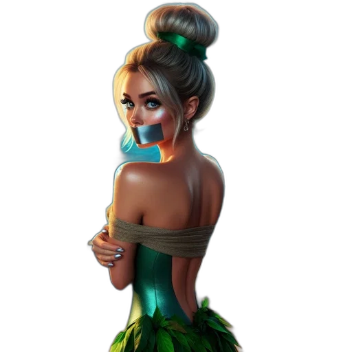 dress, staff, fantasy art, concept art transparent PNG cut-out