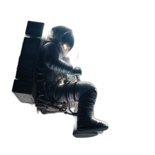robot, mask, weapon, jacket transparent PNG cut-out