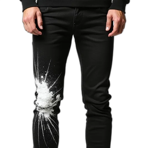 jacket, cyberpunk, monochrome, dark transparent PNG cut-out