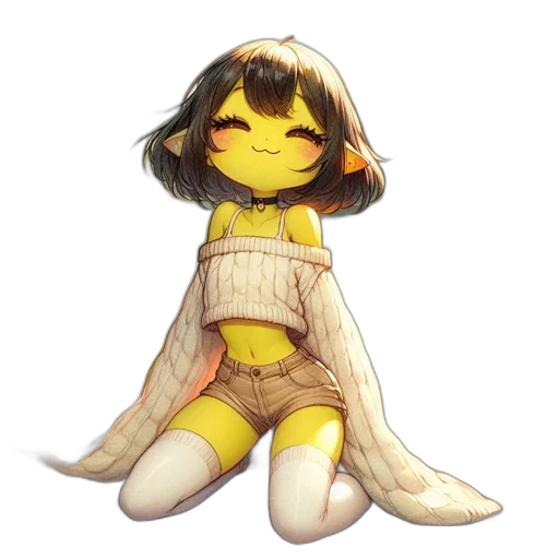 creature, mask, dress, staff transparent PNG cut-out