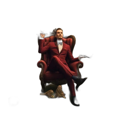 furniture, jacket, staff, animal transparent PNG cut-out
