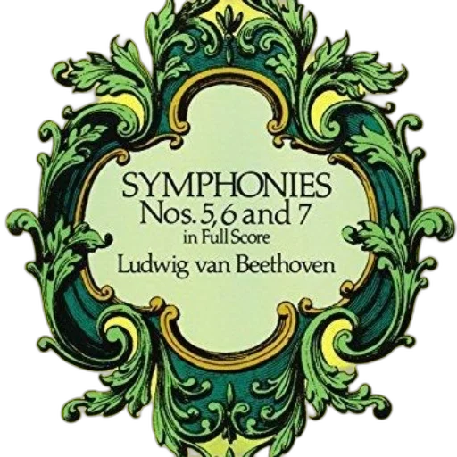 book, cover, ornate, green transparent PNG cut-out