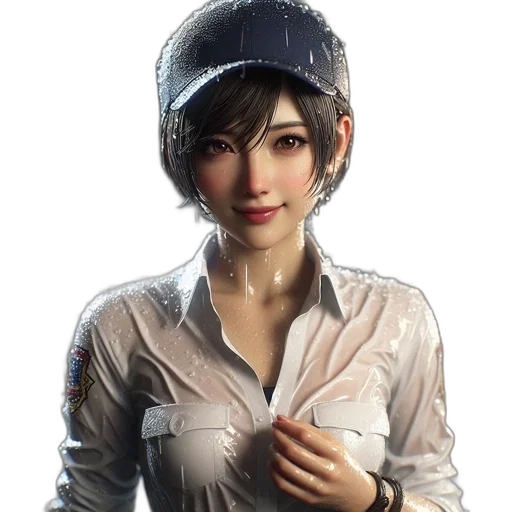 jacket, face, staff, hat transparent PNG cut-out
