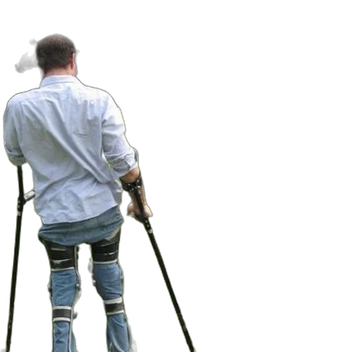 staff, robot, weapon, 3d render transparent PNG cut-out