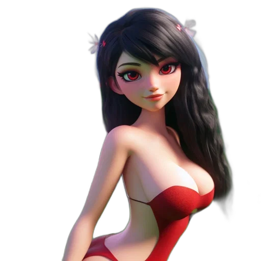 dress, 3d render, concept art, fantasy art transparent PNG cut-out