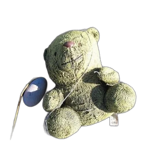 staff, 3d render, green, teddy transparent PNG cut-out