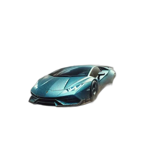 car, weapon, 3d render, photorealistic transparent PNG cut-out