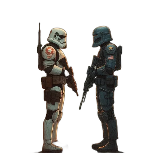 robot, weapon, staff, concept art transparent PNG cut-out