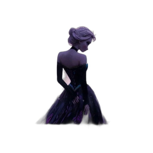 dress, crown, robot, hair transparent PNG cut-out
