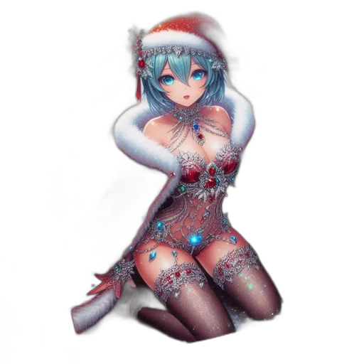 dress, robot, fantasy art, pixel art transparent PNG cut-out