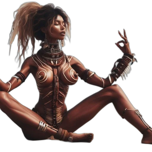 concept art, fantasy art, comic book art, cyberpunk transparent PNG cut-out