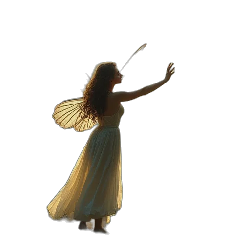 dress, staff, umbrella, concept art transparent PNG cut-out