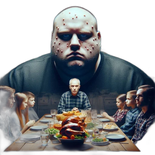 food, face, concept art, photorealistic transparent PNG cut-out
