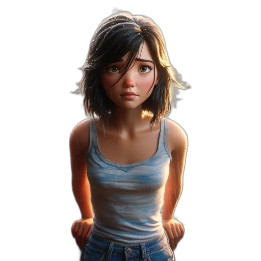 face, weapon, dress, concept art transparent PNG cut-out