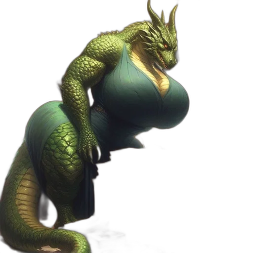 dragon, creature, animal, staff transparent PNG cut-out